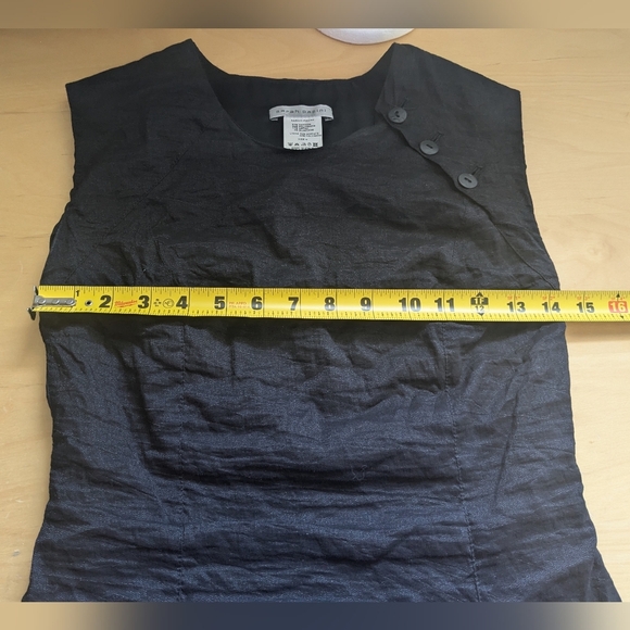 SARAH PACINI Vintage Formal Black Dress Size 0 Y2K 2000 Style Made Un Italy - Picture 8 of 10